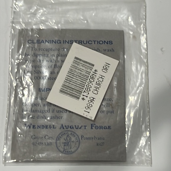 1989 Church Ornament - Wendell August Forge - Picture 4 of 6